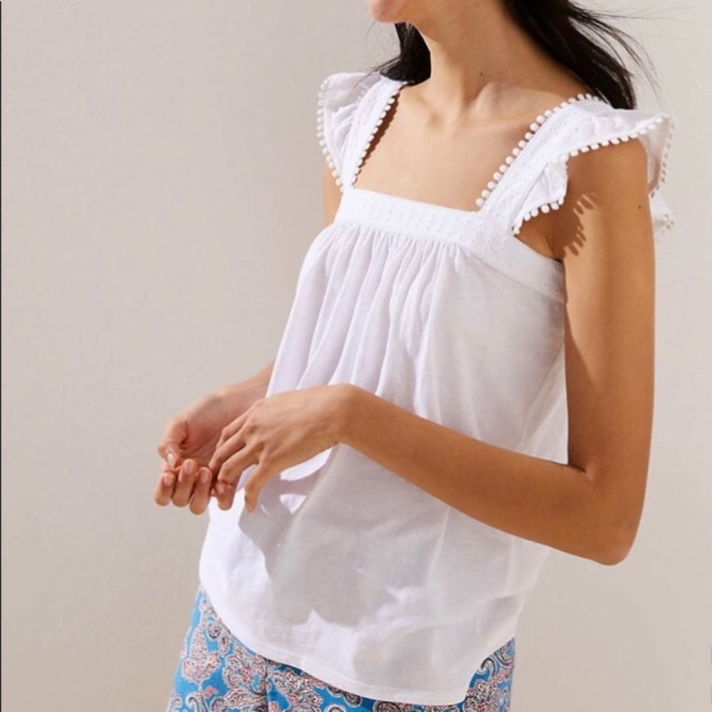 Loft Eyelet Trim Flutter Tank